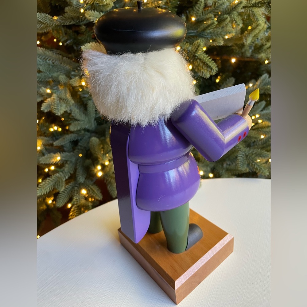 EM Mrck | Signed Rare German Made Collectible Artist Painter Nutcracker - Picture 5 of 11